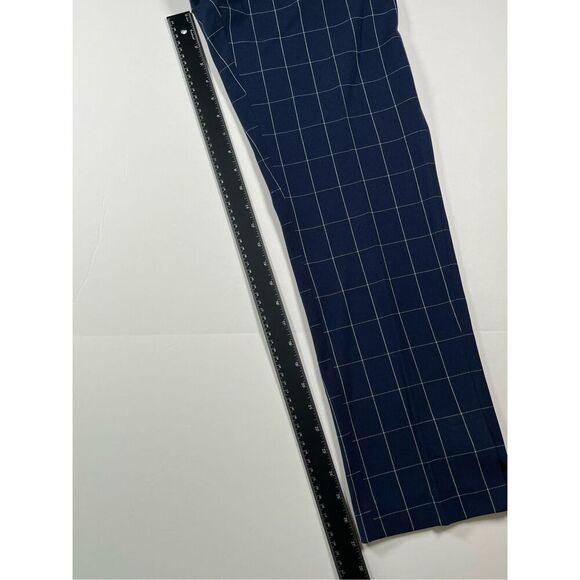 NEW Amanda & Chelsea Hannah Windowpane Modern Fit Straight SplitHem Pant Size 8 - Picture 8 of 9